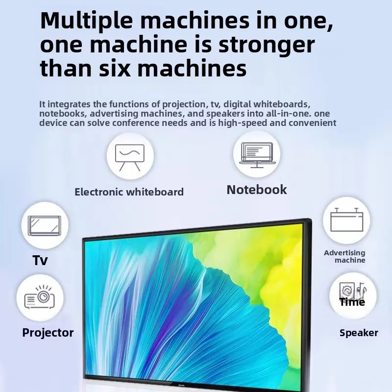 85-Inch 4K All-In-One Interactive Teaching Digital Whiteboard Touch Mobile Smart Screen 86 Inch Conference Tablet Multimedia LCD