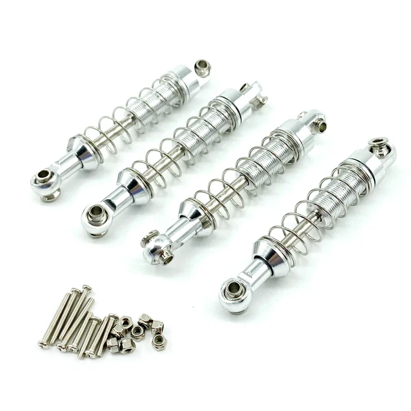 WPL C14 C24 MN D90 D91 D96 D99 D99S MN90 MN98 MN99S 4pcs Metal Shock Absorber Damper RC Car Upgrades Parts Accessories