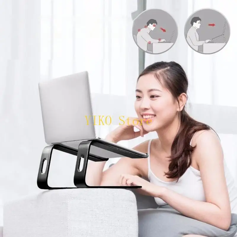 K32C Vertical Cooling Laptop Stand Aluminum Desktop Holder Dock for 10-17