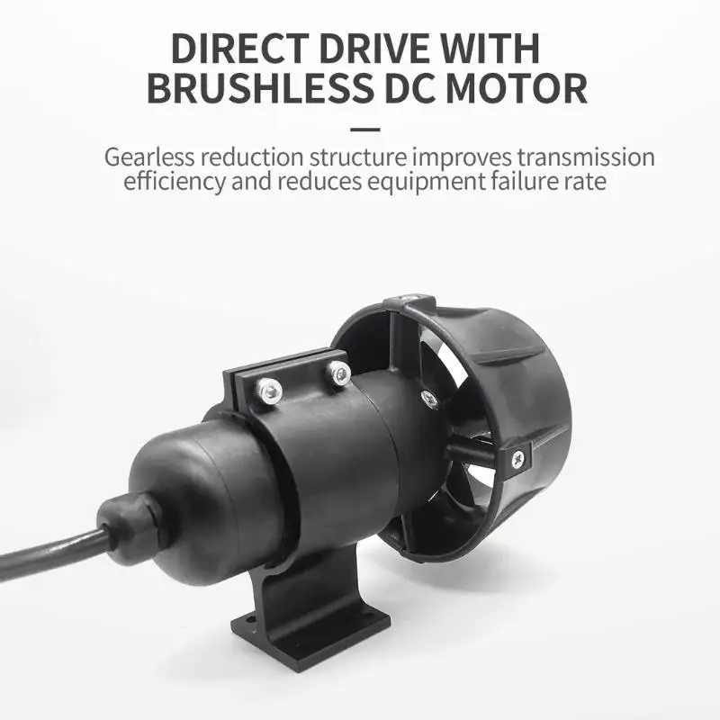 ใต้น้ํา Thruster 24V 160W 3.4KG Thrust ความลึก 200 M กันน้ํามอเตอร์ไร้แปรง 30A ESC สําหรับ ROV、Kayak、อื่นๆใต้น้ํา Vehi