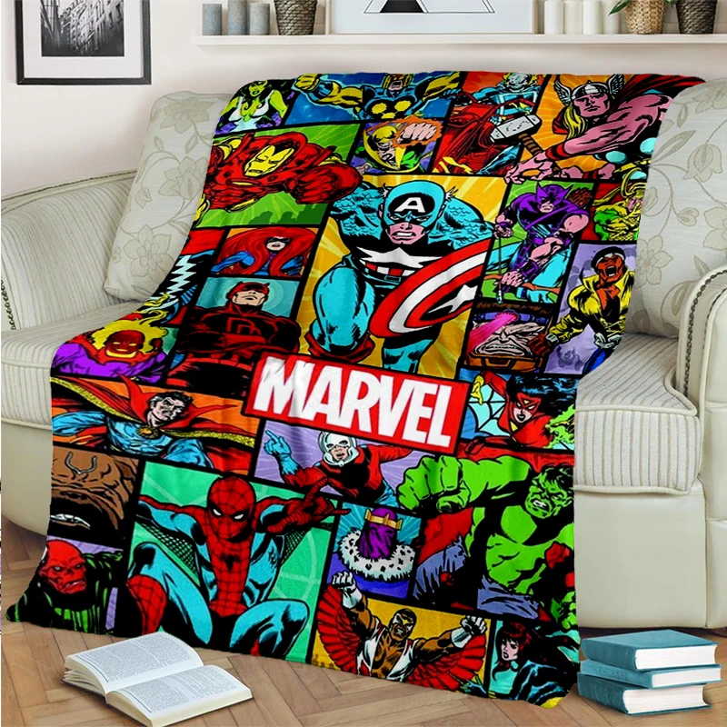 

2025 New Marvel Superhero Series Spider Man Cartoon Gift Soft Blanket,Soft Throw Blanket for Home Bedroom Bed Sofa Child Picnic