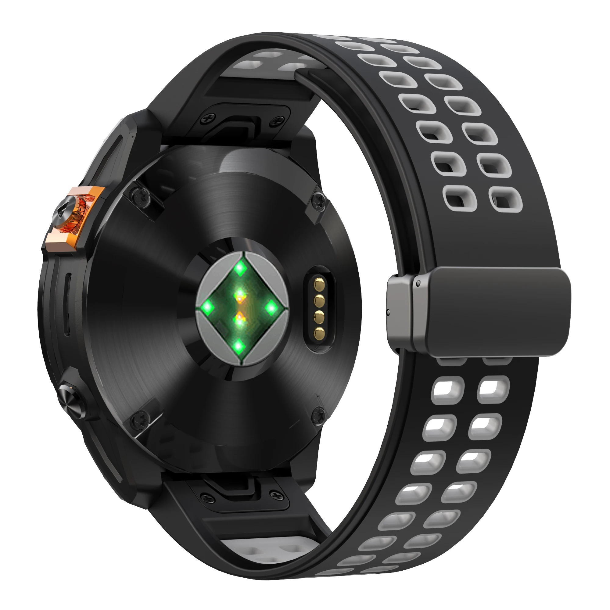 Il cinturino in silicone magnetico bicolore a sgancio rapido da 26/22 mm è adatto per Garmin Quatix 8/Fenix 8 7x 7 Pro/Forerunner 970 965 955
