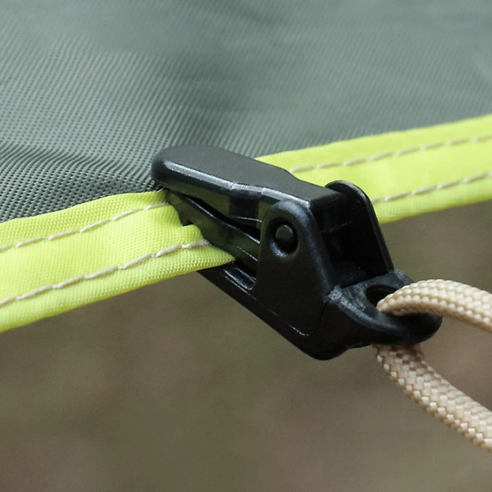 

20pcs Clips Fastener Clamp Fixing Awning Camping Unique Shape Camping Tent Clip Clamp Plastic Durable Compact