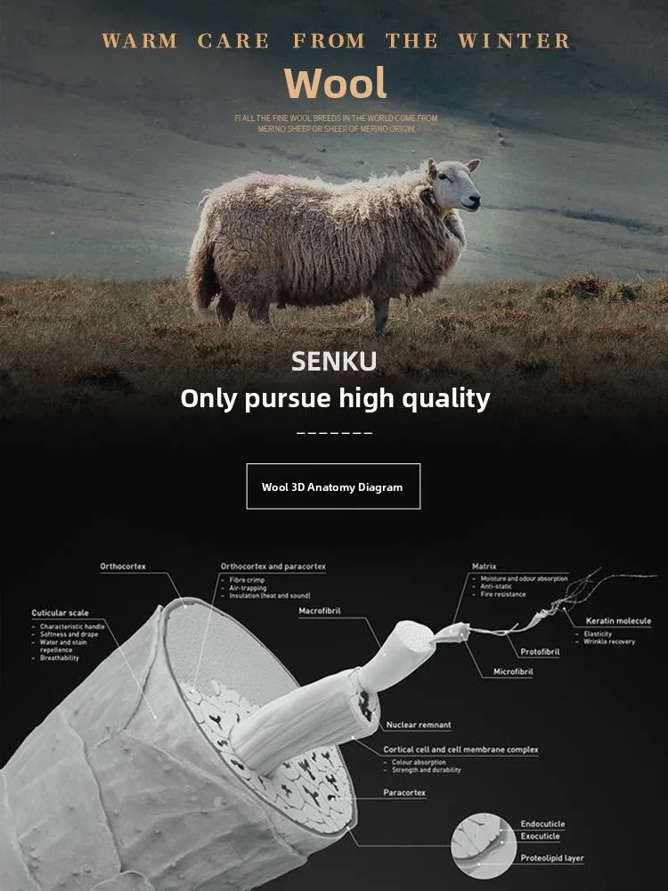 Double-Faced Woolen Men's Coat Casual Sle Autumn Winter New Edition Faionable Ciscape Wool Blend Jaet with Notch Lapel