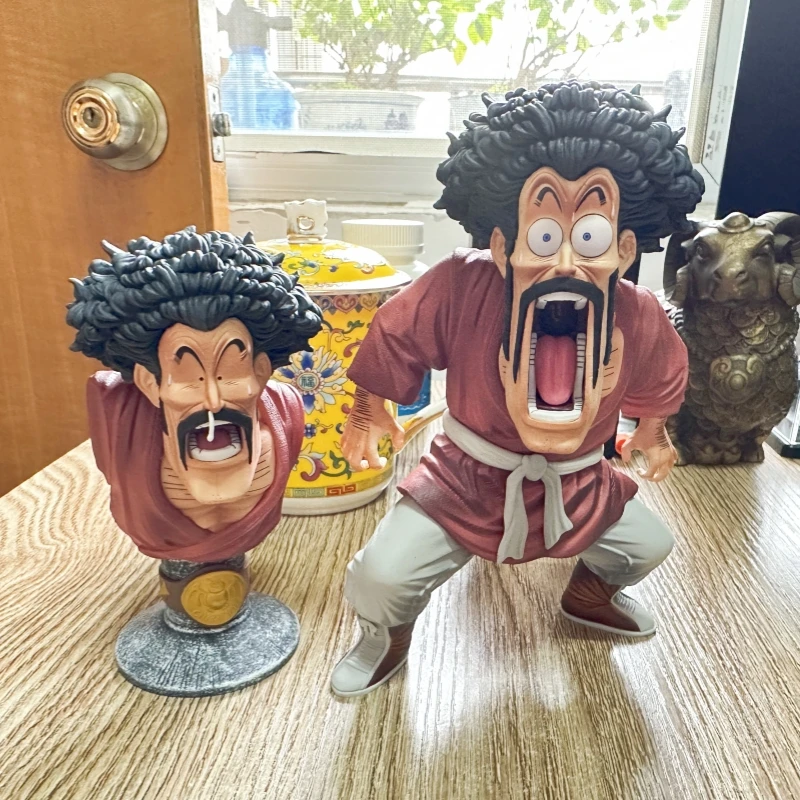 17cm Dragon Ball Anime Figure Hercule、Ring Name、Mark Model Dolls Double Headed Action Figures Collection Decor Kids Toy Gift