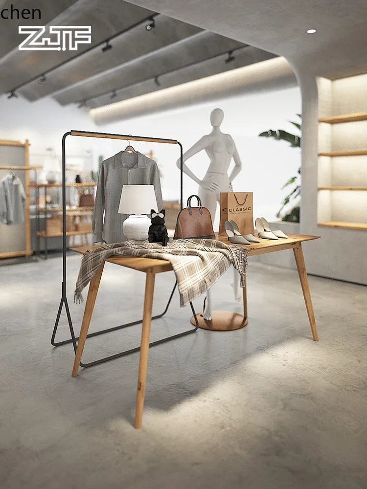 DSAClothing Store Display Table Solid Wood Display Table Rectangular