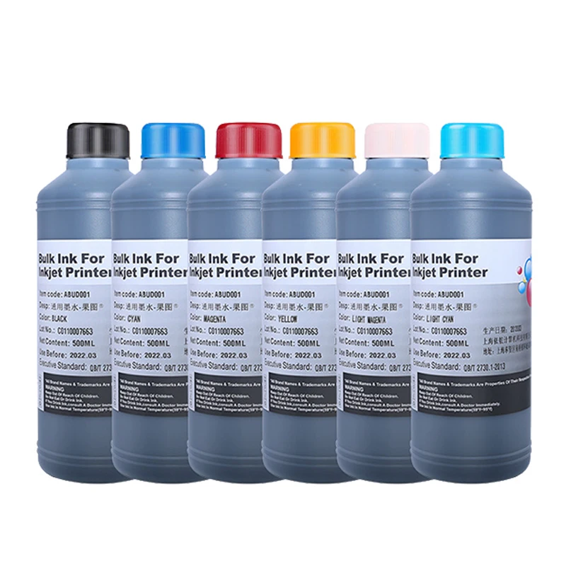 500ML Universal Dye Based Ink Refill Ink Compatible for Canon HP Brother Epson Lexmark Samsung Dell Inkjet Printer