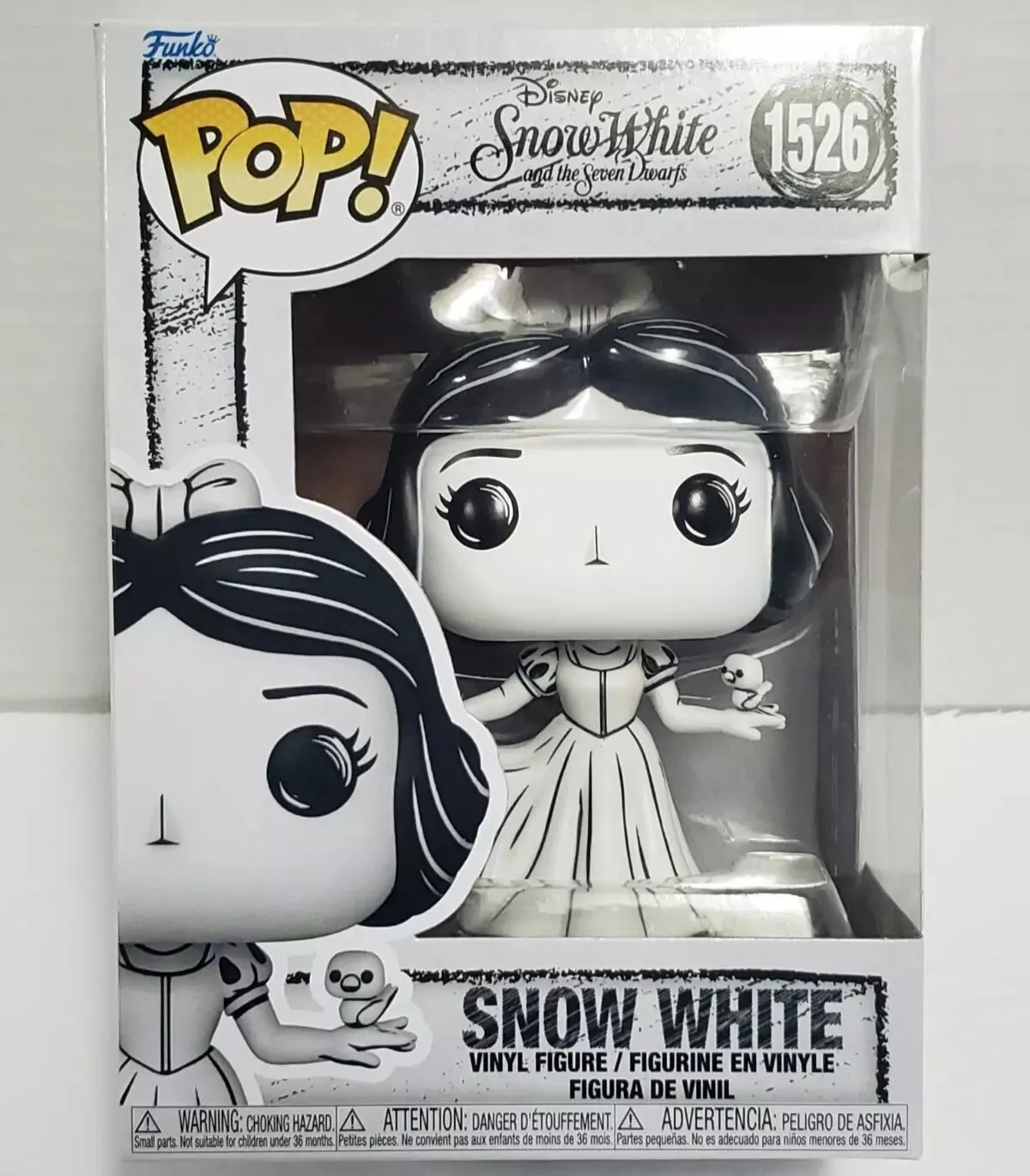 FUNKO POP Snow White Figureine Model Toys Anime Disney Sketched Snow White Action Figures Collectible Cartoon Model Doll Gifts