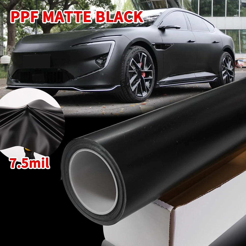 

Satin Matte Black Wet installation TPU PPF Car Body Wrapping Paint Protection Film Change Color PPF Anti-scratch Self-healing