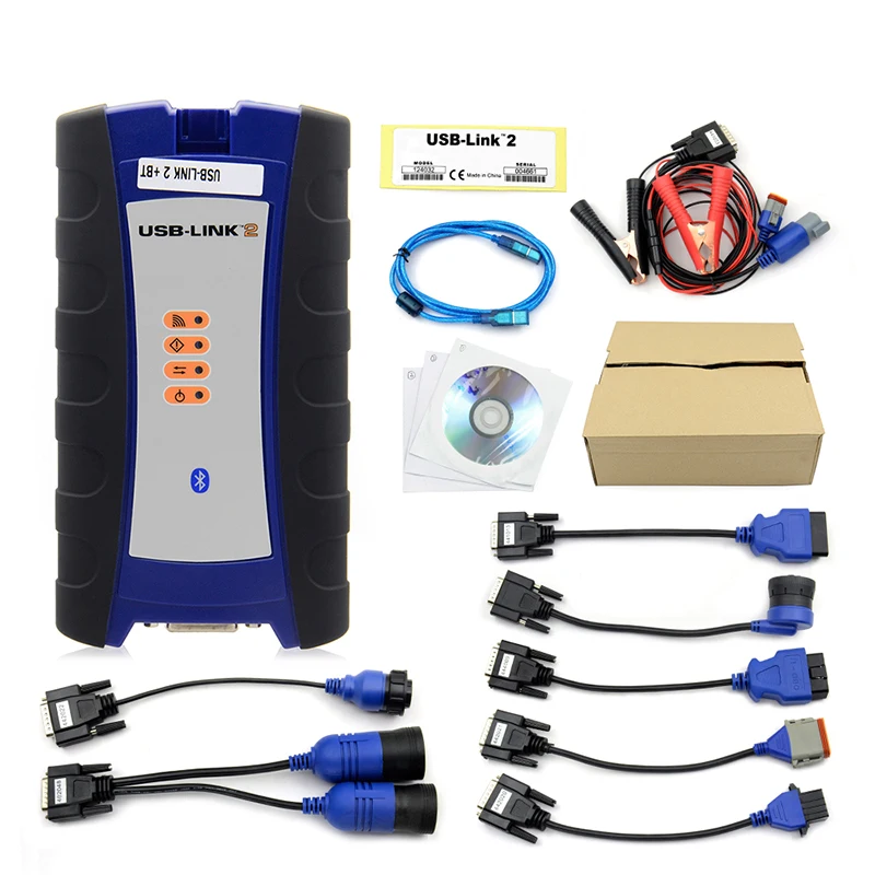 Nexiq-2 USB Link 2 Blueooth Auto Diagnostic Tool For Volv-o ISUZ-U NE IQ 2 Heavy Duty Diese-l Truck ScanTool