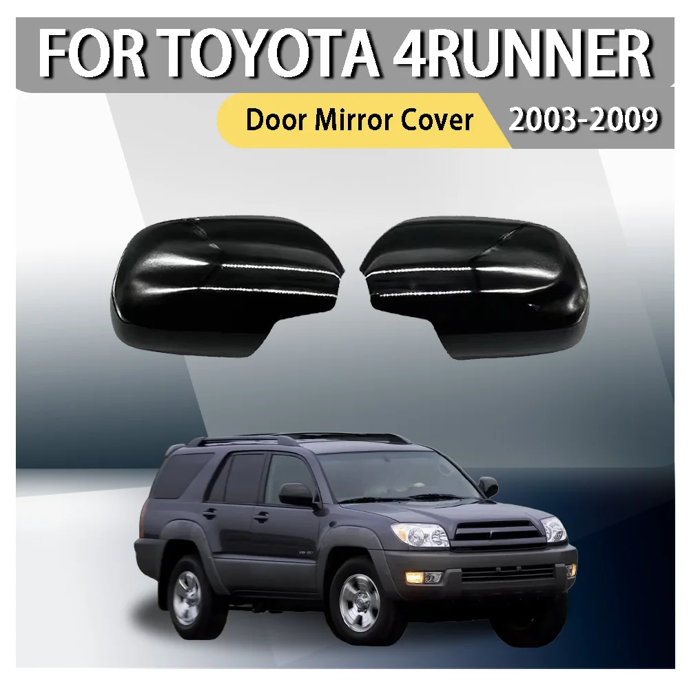 

Chrome Plated Silver Gloss Carbon Car Door Mirror Cover Trim For Toyota 4Runner 2003 - 2009 Car Accessories Exterior