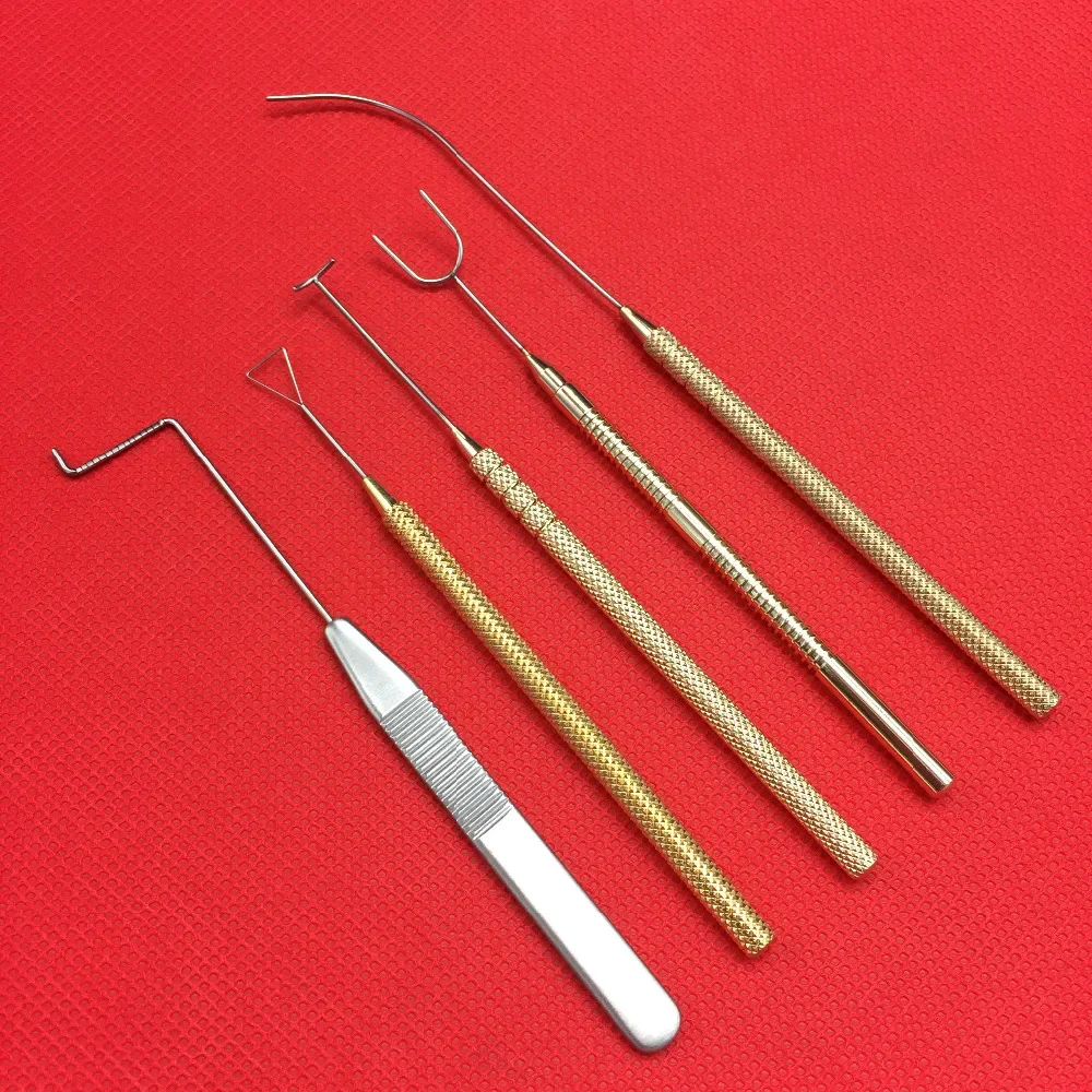 

Ophthalmic surgical 5 hooks instruments eyelid reconstruction double eyelids surgery plastic