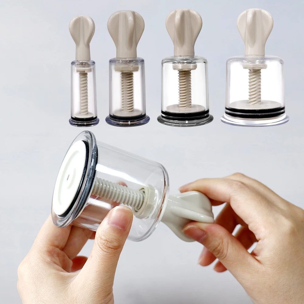 4 Sizes Vacuum Cupping Device Cup Massage Tool Set Anti Cellulite Massager Manual Rotating Body Cupping Relaxation Jars