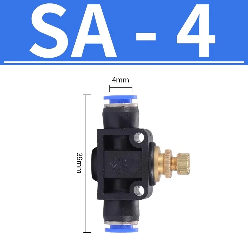 Pneumatic Fitting Tube Connector Fittings Air Quick Water Pipe Push In Hose Quick Couping 4mm 6mm 8mm 10mm 12mm SA