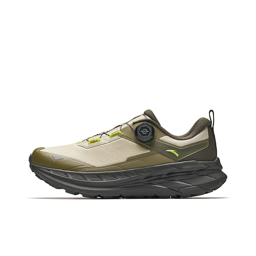 Anta Fabric Lightweight Outdoor Trail Running Shoes For Men With Rubber Outsole And Slip Resistant Design 112545591-5
