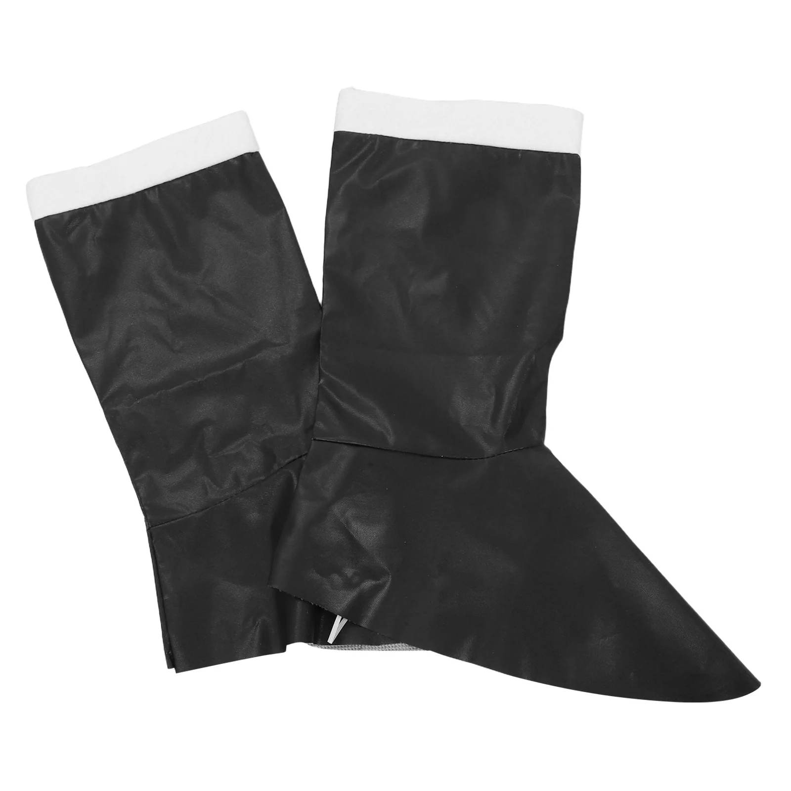 Erwachsene PU Künstliche Kniehohe Stiefel Abdeckungen Weihnachten Kostüm Requisiten Santa Claus Outfit Schuh Abdeckung Cosplay Leistung