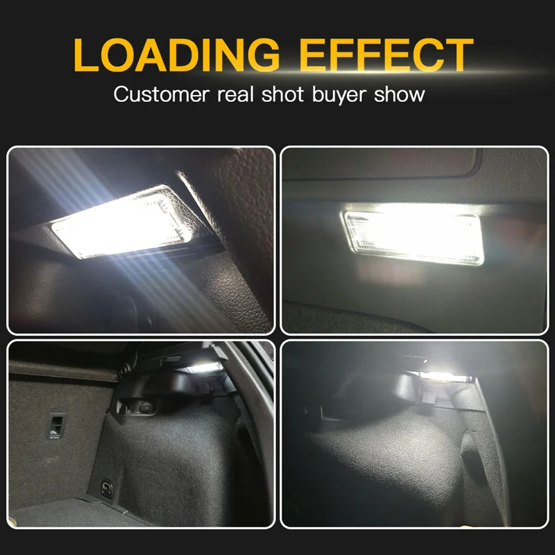 12V LED Luggage Trunk Lamp For Seat Alhambra Altea Cordoba/Vario Ibiza Toledo Leon White Luggage Compartment Light Assembly