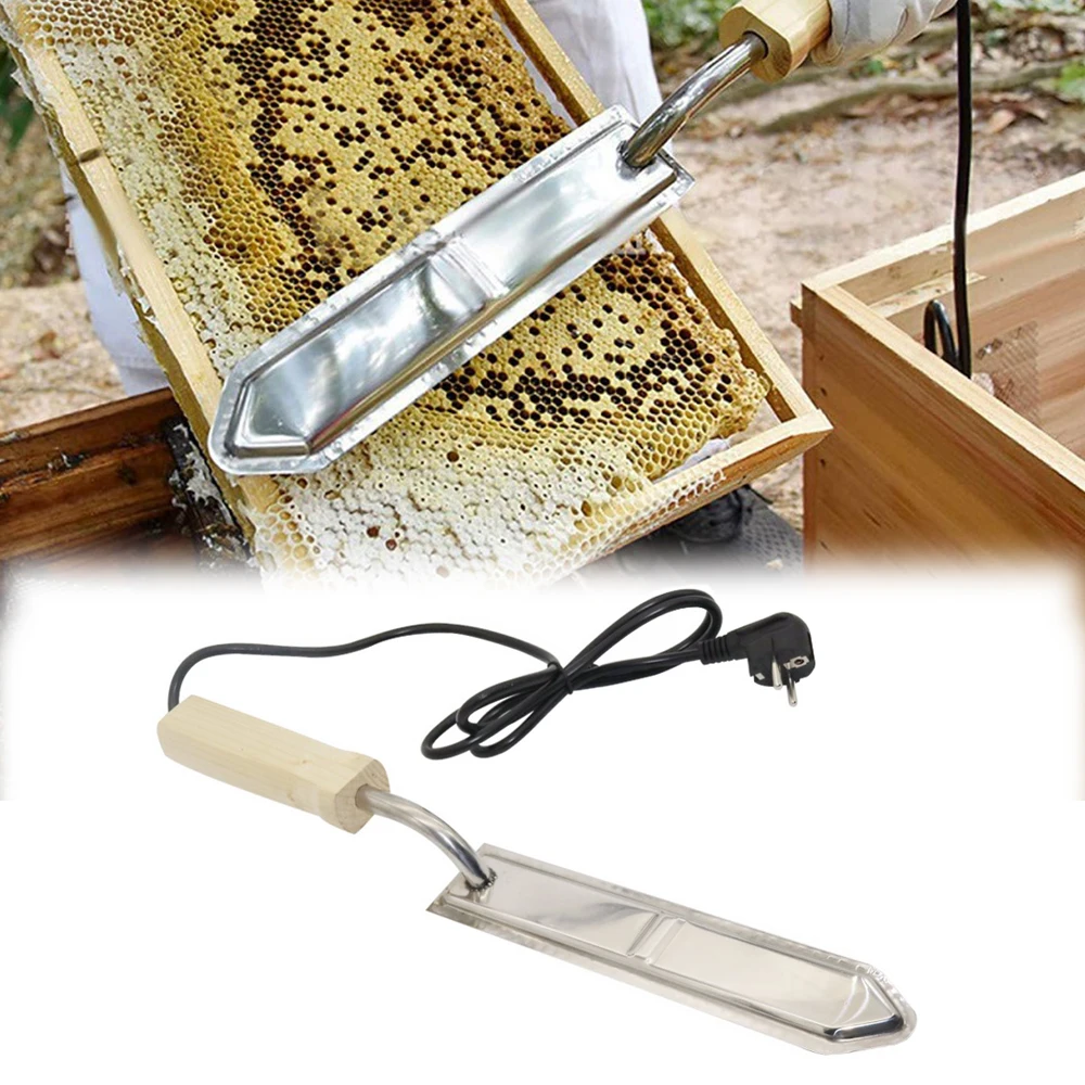 220V Electric Honey Cutter Bee Honey Extractor Tool Heats Up Quickly Cutting Honey Scraper Beekeeper Apiculture Beekeeping Tool