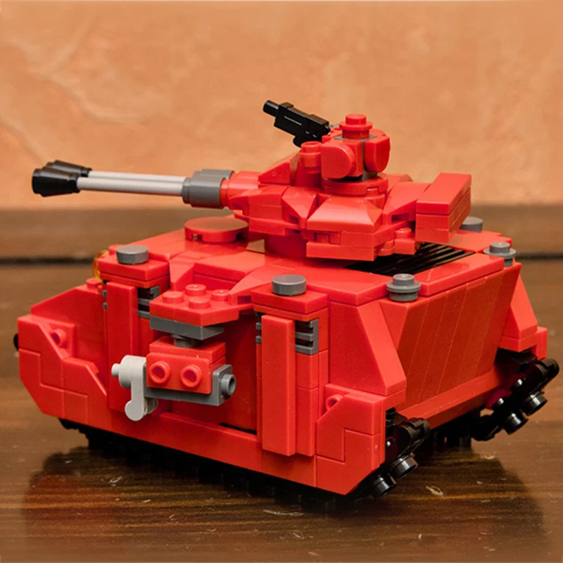 Moc Building Blocks Military Model Micro Land War Tank Technical Bricks DIY Assembly Construction Toys For Child Holiday Gifts