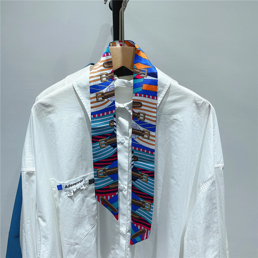 النسخة الكورية من الفصول الأربعة تنوعا اللون مطابقة نمط المرأة التفاف حقيبة طويلة الشريط عقال غاسل 5*90 سنتيمتر #3