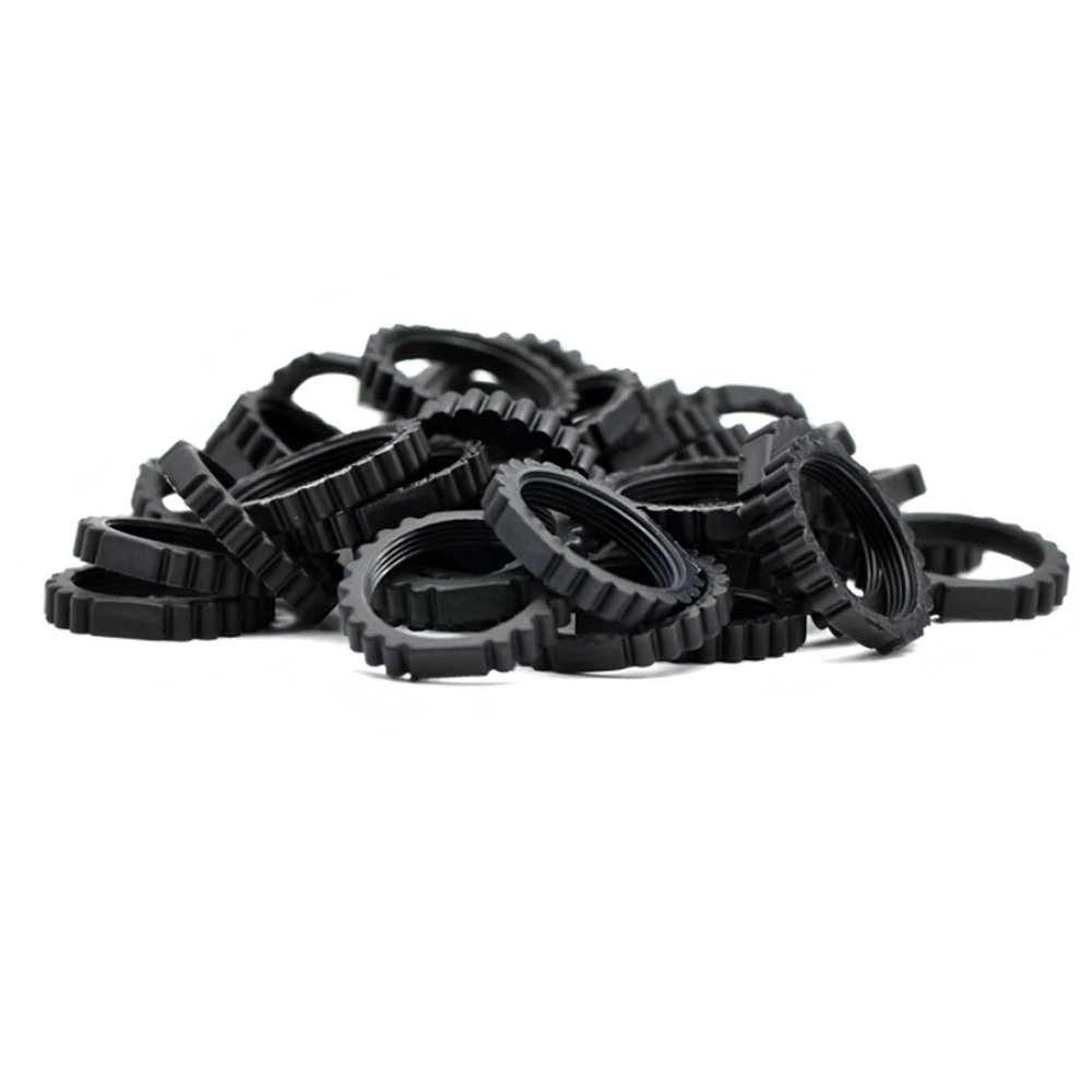 10PCS CCTV LENS M12 * 0.5 Lens Fixing Nut Lock Ring for Adjustment Focus Fastening PA Plastic