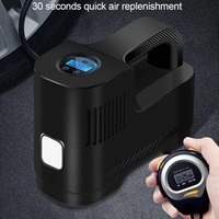 Wireless/Corded Portable Car Air Pump 12V 150PSI Electric Tire Inflator Pump Motorcycle Bike Ball LED Light Car Air Compressor