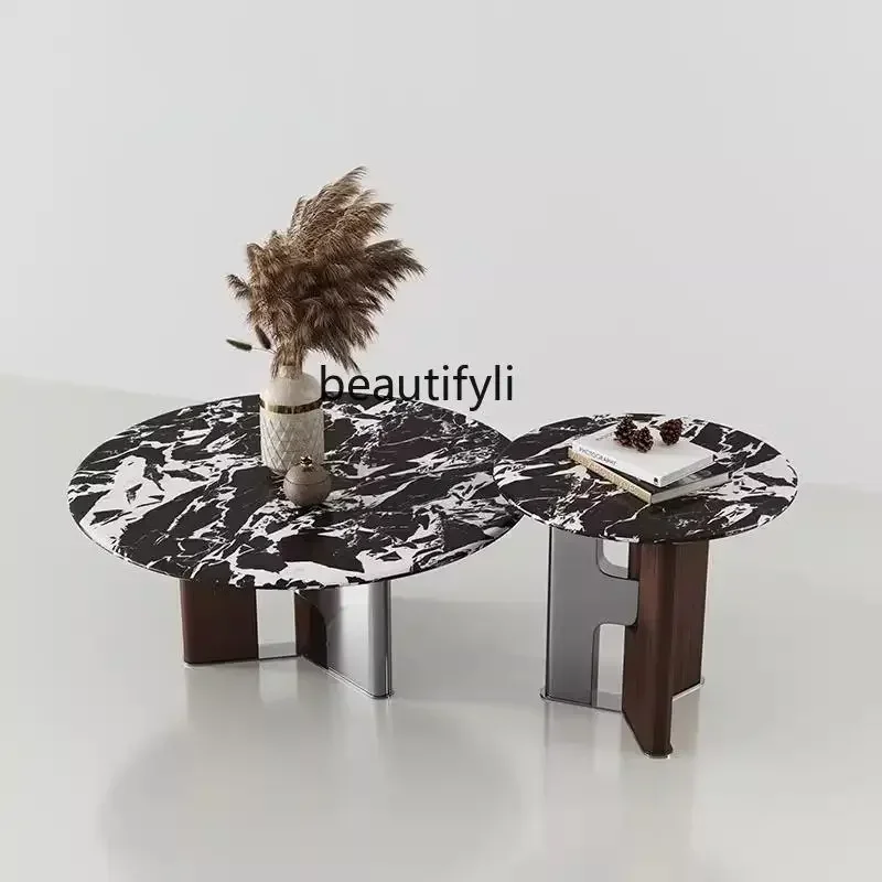 

ls 42Luxury stone coffee table natural luxury stone living room round coffee table designer small apartment coffee table