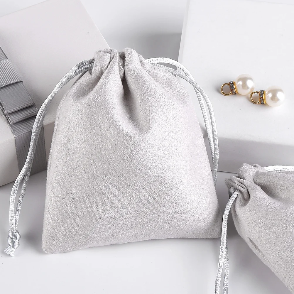 6Pcs Drawstring Small Jewelry Bags Gift Pouches Storage Bags for Christmas Wedding Party Small Drawstring Pouches