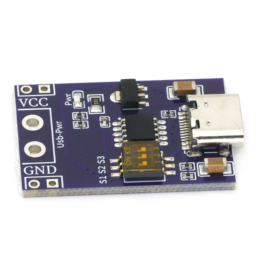PD/QC/AFC Fast Charge Decoy Trigger Support 5V 9V 12V 15V 20V Fixed Voltage Output Type-C USB For Phone Solar
