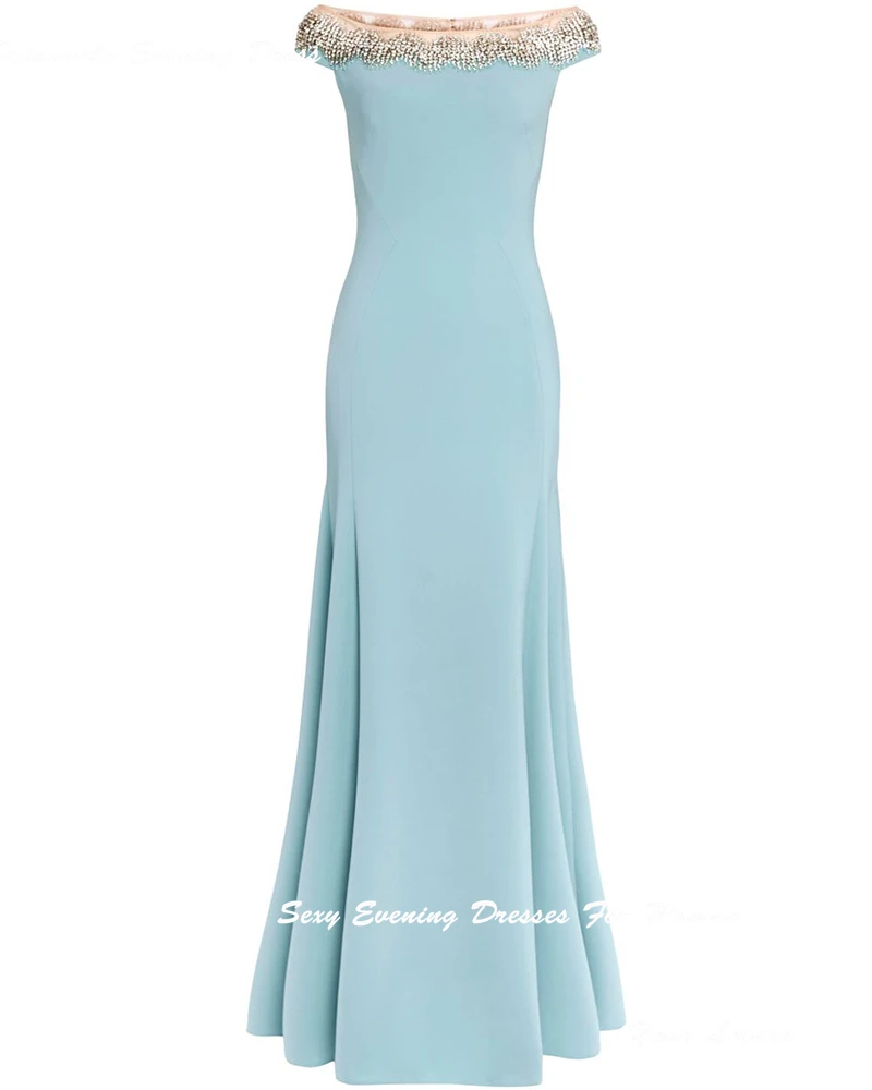 قبالة الكتف الرسمي مطوي كريب فساتين السهرة للنساء مثير الكشكشة كوكتيل حفلة موسيقية رداء حفلات مشد ألف خط فستان الحفلة الراقصة