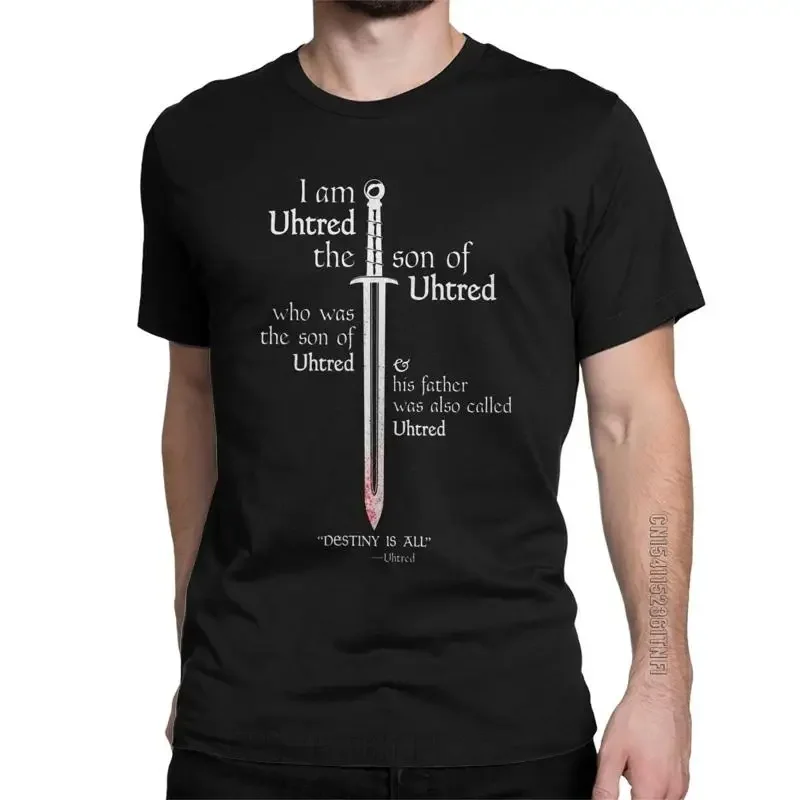 Men T Shirt The Last Kingdom Uhtred Dark Soul Casual 100 Cotton Class