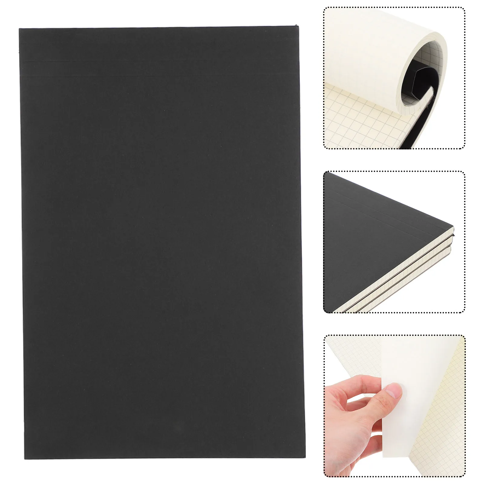 

Блокнот с отрывными листами в клетку, толстый, без дат, для офиса и школы, для планирования, гладкая бумага, портативный, идеальный размер