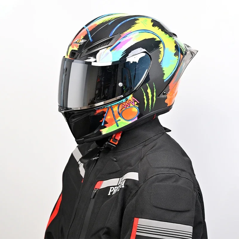 

Full Face Pista Motorcycle Helmet Graffiti Off-Road Racing Motorcycle Riding Helmet Casco De Motocicleta Four Seasons