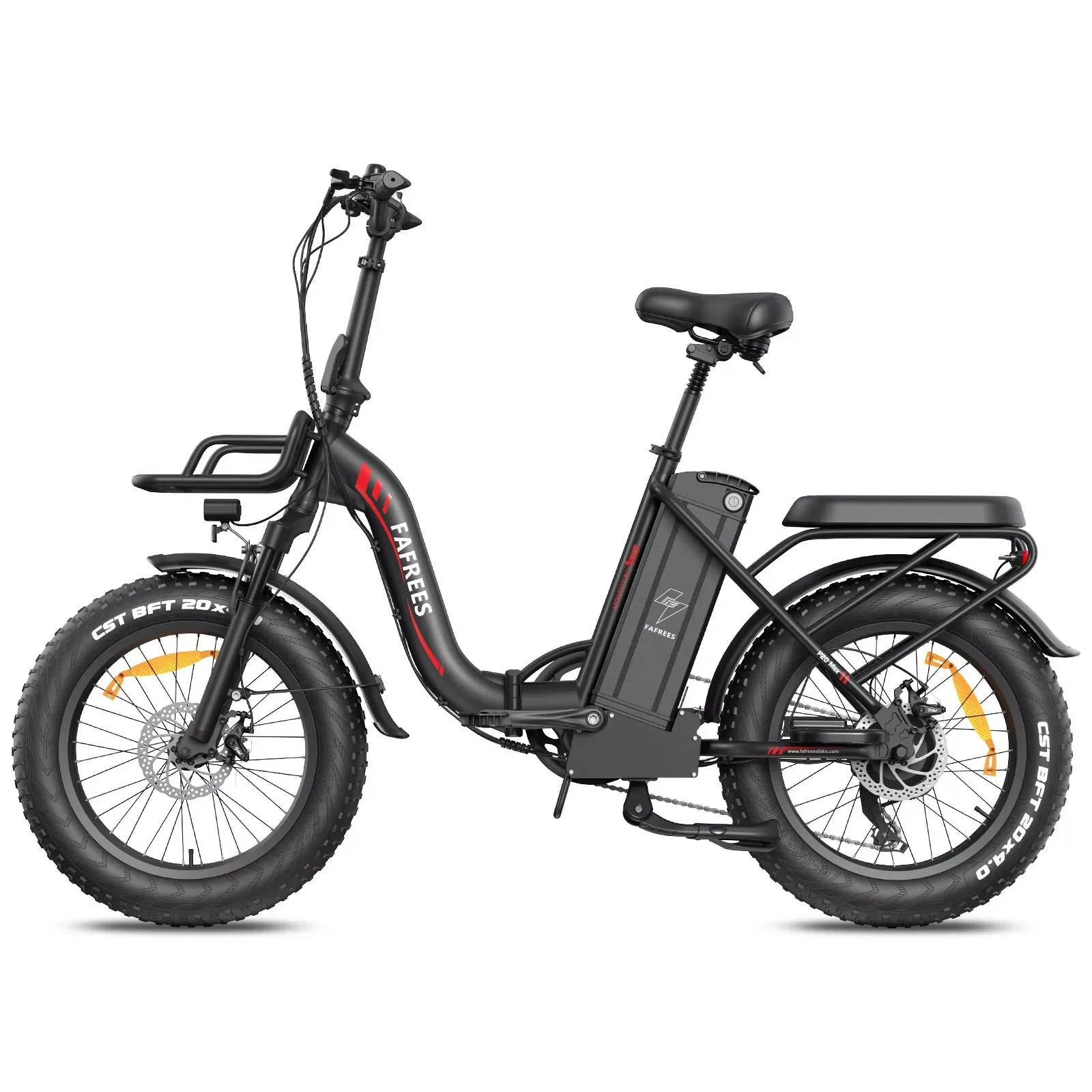Fafrees F20 Max Elektrische Fiets 20 x 4.0" Vetband Mountain E-bike voor Volwassenen 48V 30Ah Verwijderbare Batterij 110-150 km Bereik