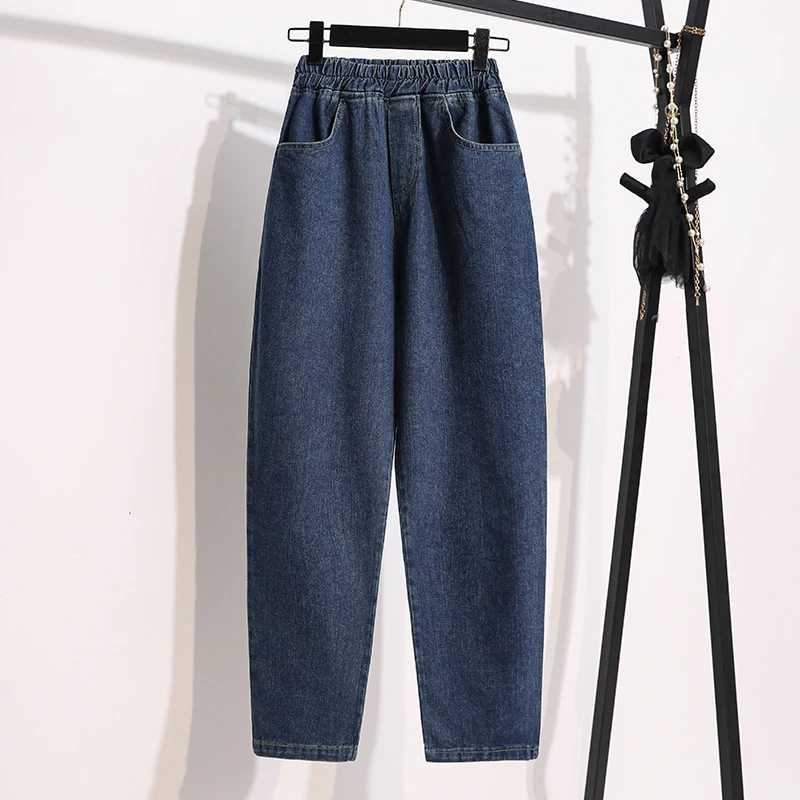 

plus Size Retro Straight Leg Jeans Trendy Wide Leg Pants High Waist Long Trousers for Women Spring Fashion 2026 New Arrival