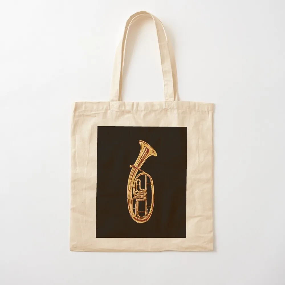 Tenor horn musical instrument Tote Bag Women's shopping bag tote bags men cute tote bag
