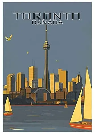 Bernice Blechschild Toronto Canada Kanada Metallschild 20x30 Deko Tin-Plate Sign, 20x30 cm, Multicoloured sign