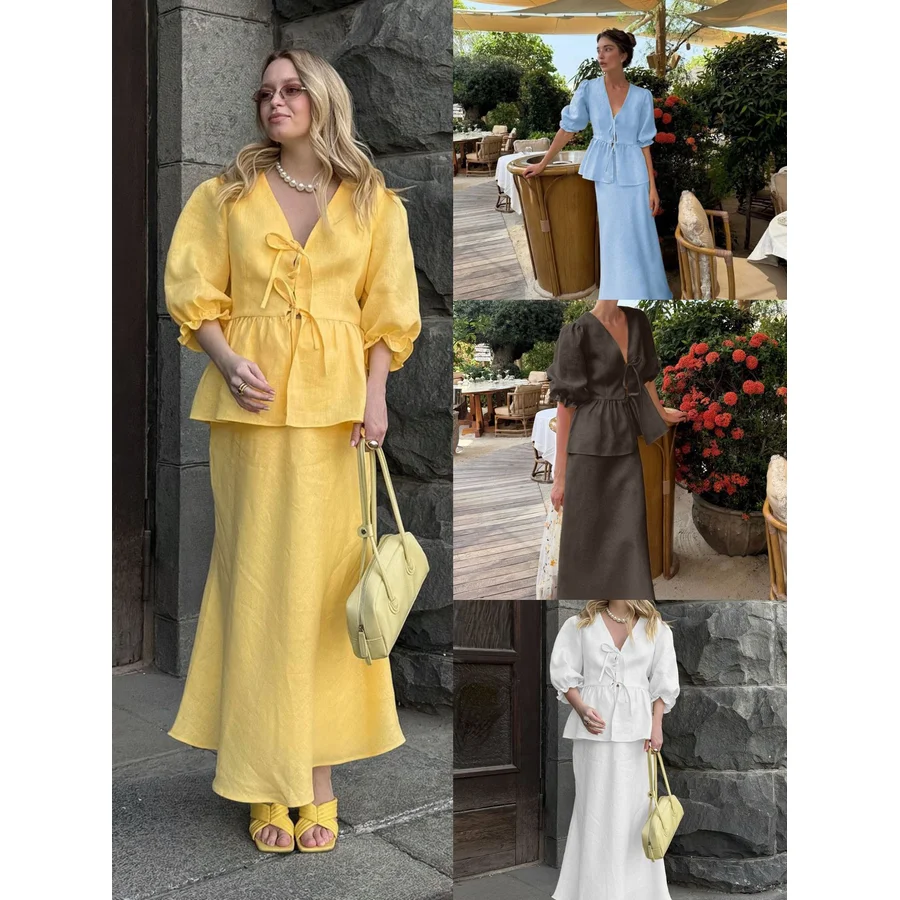 nuovo-completo-elegante-a-due-pezzi-con-top-a-scollo-a-v-e-maniche-a-sbuffo-e-gonna-lunga-a-vita-alta-abbigliamento-femminile-di-lusso-alla-moda
