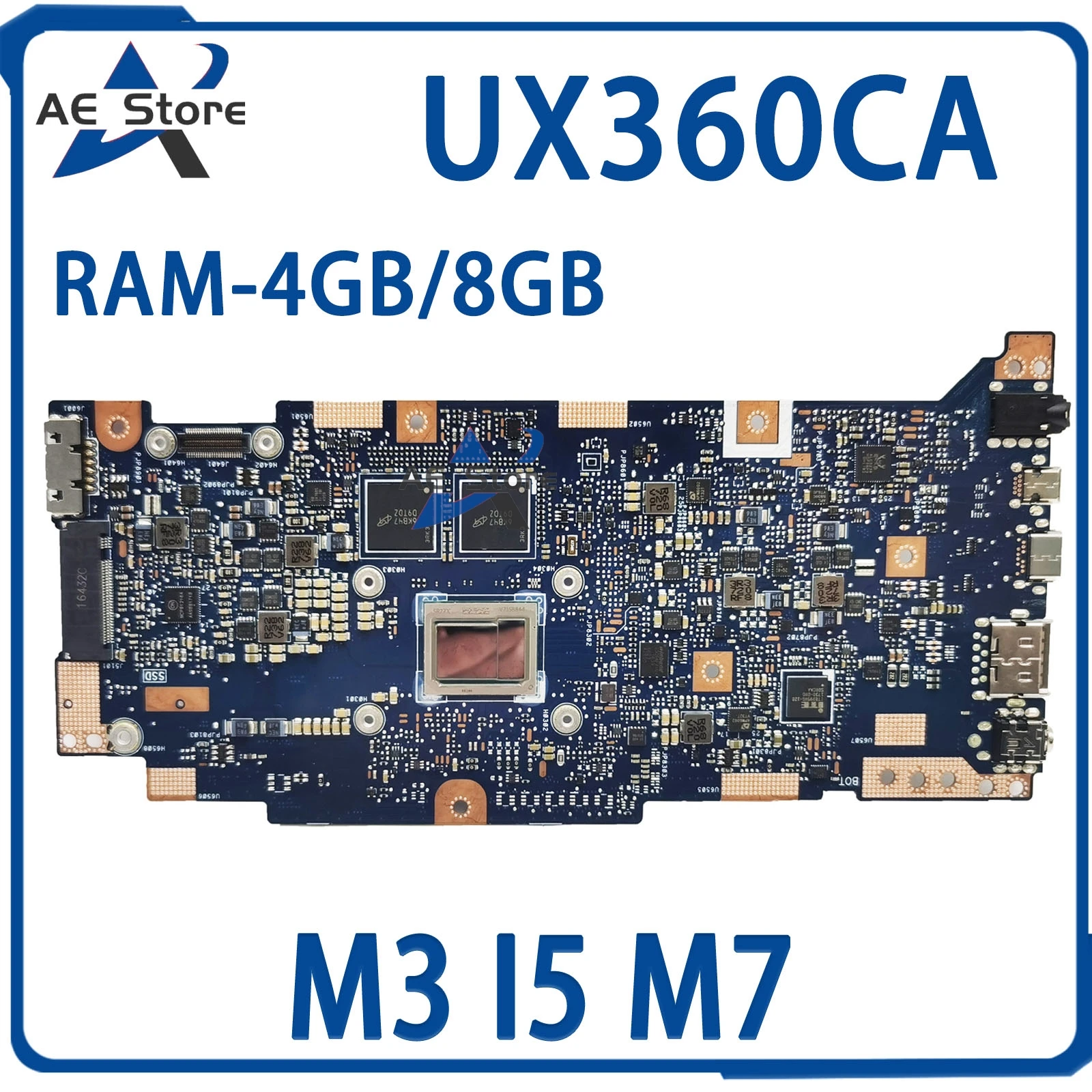 

UX360 Mainboard For ASUS UX360CA UX360CAK UX360C TP360CA U360CA Laptop Motherboard M3 I5 M7 4G/8G-RAM