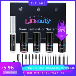 Libeauty Brow Lamination Kit Treatment No Harm Eyelash Enhancer Eyelash Perm Set Lasting 5-8 Weeks Fixation Lash Curling Makeup