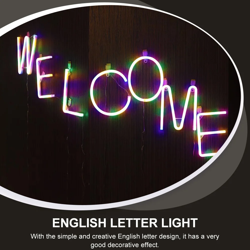 

Letter Light Party Decoration Festival Wedding Neon Trunk Wall Decorative Plastic LED