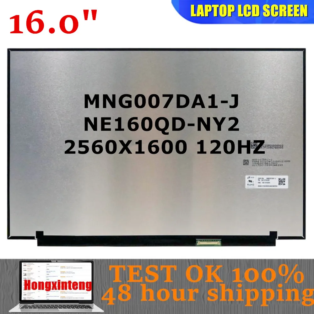 

MNG007DA1-J NE160QDM-NY2 Origina NEW 16.0INCH 2.5K 2560X1600 40PINS 120HZ 100%SRGB For Lenovo Ideapad 5 Pro 16IAH7 16ARH7