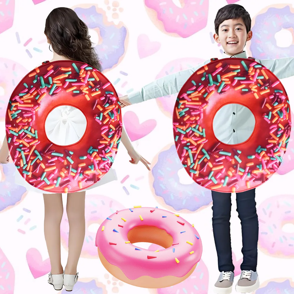 

Children's Donut Carnival Party Cosplay Costume Halloween Stage Performance Props Funny Outfits Carnival Party Stage Performance