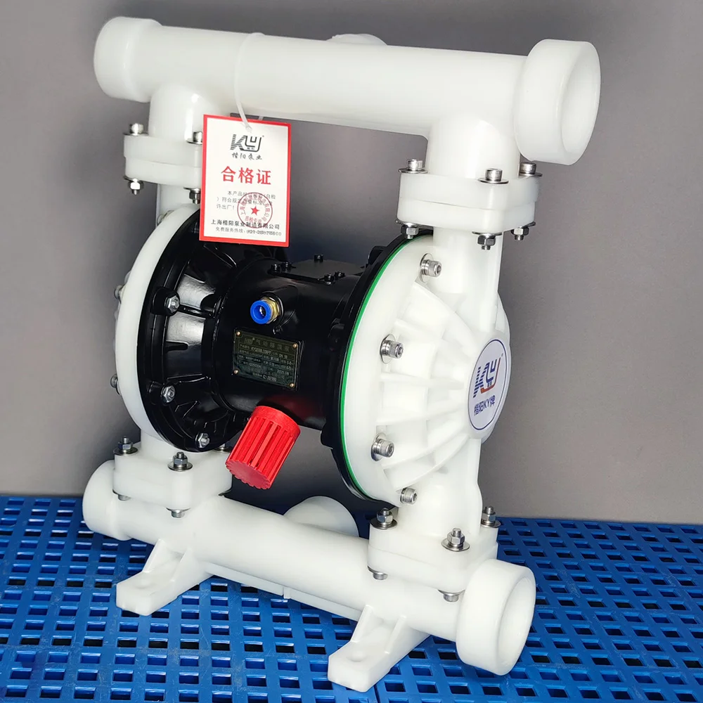 2-1/2 Inch Corrosion Resistant PP Pneumatic Double Diaphragm Pump for Weak Acid Alkali Conveying Laboratory