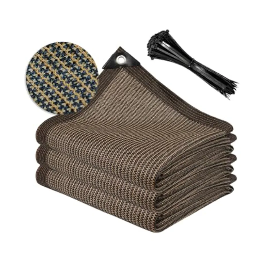 

Садовая тряпка для сада 20x20ft 70% Sunlock Mes Брезент и наружный солнцезащитный сахар с люверсами Sun Sade Outdoor Cover Чехлы для растений Freeze