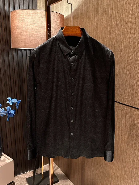 

Elite Silk Men's Long Sve irt Comfortable Silk Faion Urban Sle Spring New Arrival Breathable Slim Fit irt