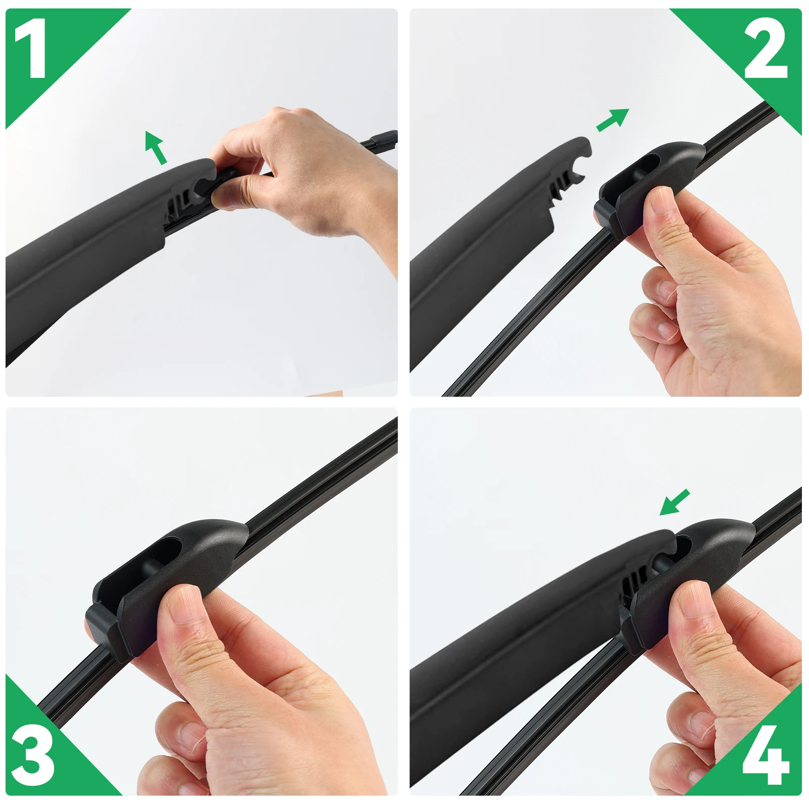 ジグアラーe-pace 2017-2023フロントガラスウィンドスクリーンクリーンテールゲートウィンドウカーレインブラシ用erick'sワイパー12 "リアワイパーブレード