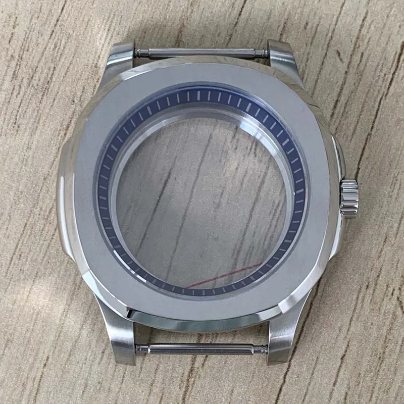 

Nautilus Square 40MM Stainless Steel Watch Case Screw Crown Sapphire Glass Fits for NH35 36 4R 7S Wristwatch Repair Parts