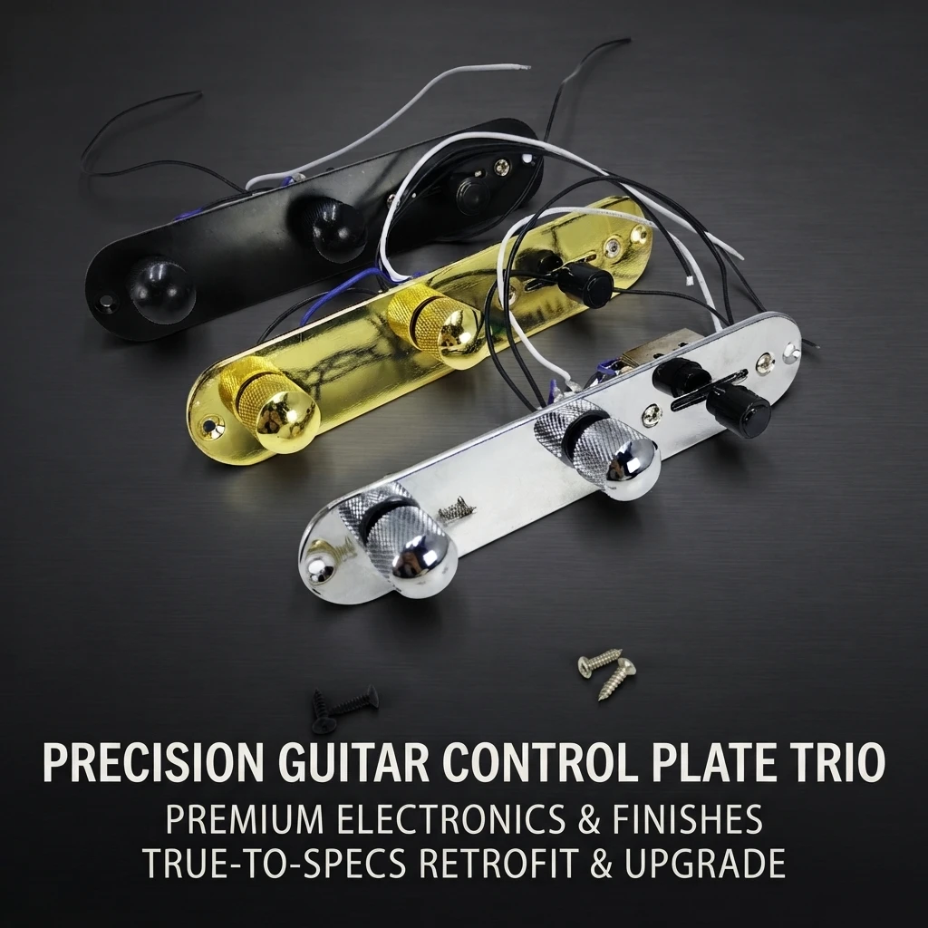 TL Electric Guitar One Shape Iron Plate Control Circuit Assembly Three Position Switch Wiring System Pickguard Board