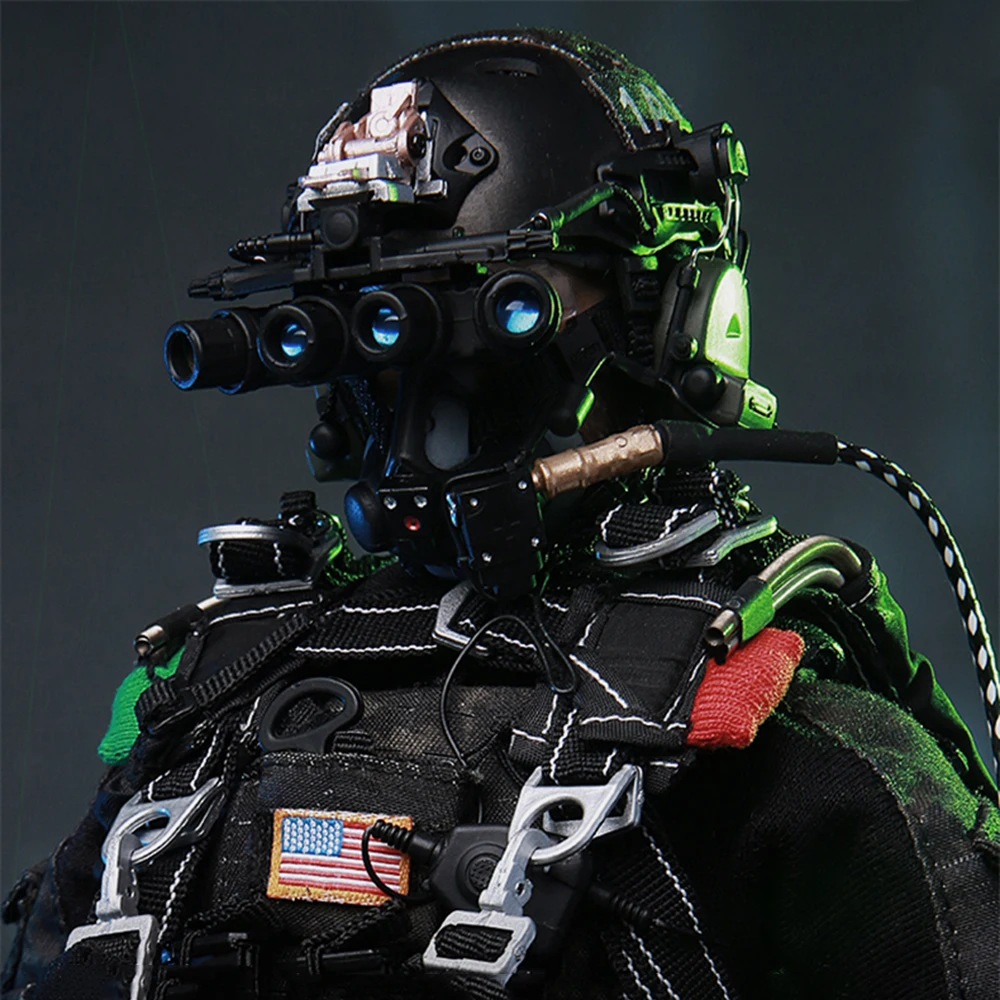 ViiKONDO M013 Minitimes 1/6 Figura de ação EUA Seal Team Capitão Marinha Estatueta de Força Especial 12 ''Juguete Soldado Modelo e Conjunto Completo de Cachorro